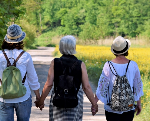 Menopause. Sports. Holidays. Healthy life.