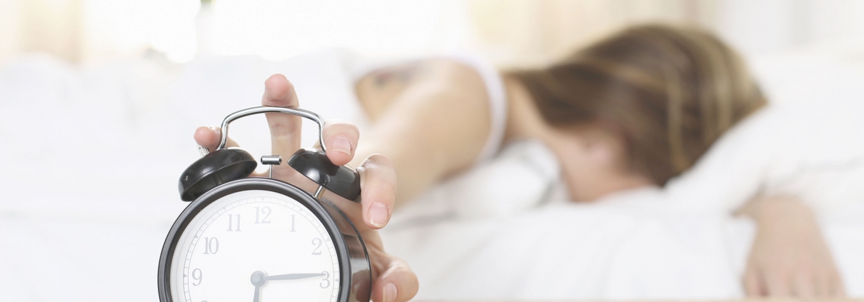 sleepy woman alarm clock - samsara healthy holidays